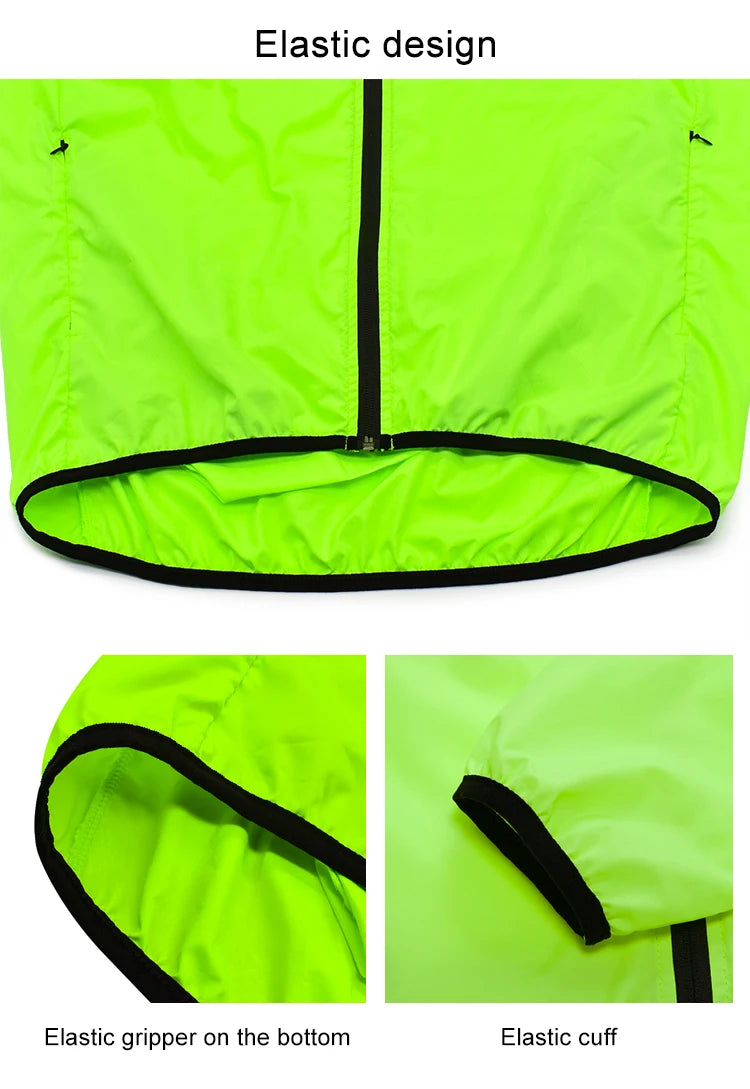 WOSAWE Men’s Packable Reflective Windproof Cycling Jacket